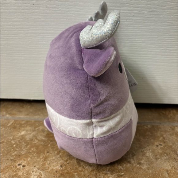NWT Squishmallow 7” Markina the Purple Moose w/Lovely Scarf - Picture 3 of 5